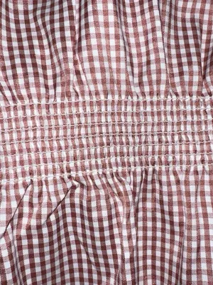 Pink & white gingham dress. Size M thumbnail 6