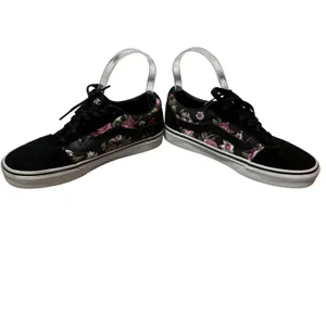 Vans Old Skool Floral Print Black Suede Low Top‎ Women's Shoes Size 6 Grunge thumbnail 3