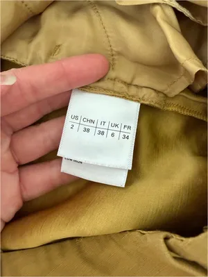 Lafayette 148 Linen Viscose Gates Pant Size 2 Khaki Green Luxury Career thumbnail 6