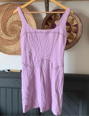 ☀️ Mauve Free people intimates body-con fit and flare mini dress thumbnail 1