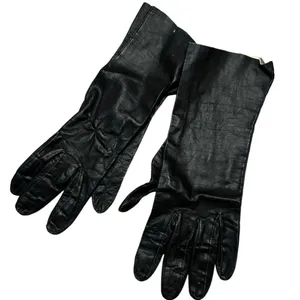 Vintage‎ Black Lightweight Leather Gloves thumbnail 3