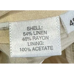 Loft Ann Taylor Women's Pants Striped Flared Leg Mid-Rise ‎ Linen Blend Size 0 thumbnail 11