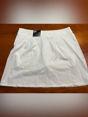 Fila White Women's Athletic Skort with Zip Pocket NWT medium thumbnail 2