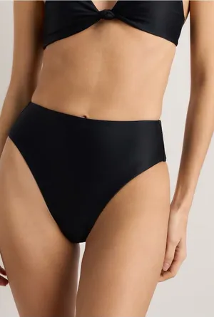 Quince Italian High Waisted Swim Bottom Black Size Small thumbnail 1