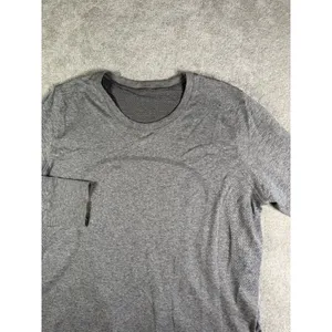 lululemon womens long sleeve gray running shirt heather gray 12 thumbnail 3