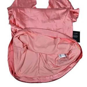 Lulus Beyond Classy Pink Satin Halter Mini Dress CTD208071 Womens Size Small thumbnail 11