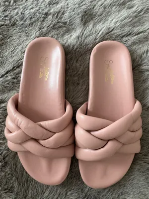 Seychelles Pink Leather Slide Sandals Women’s 7 thumbnail 2