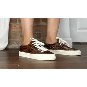 Madewell Sidewalk Calf Hair Leopard Cheetah Sneakers Women’s 7 thumbnail 4