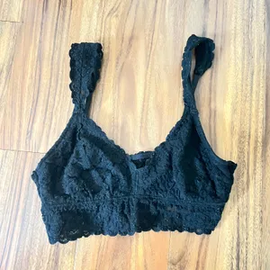 Aerie Black Lace Bralette thumbnail 1