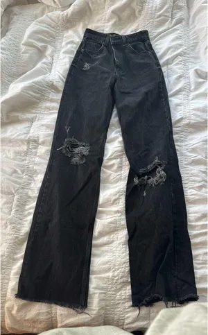 ZARA High-Rise Wide-Leg Jeans thumbnail 1
