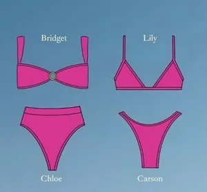 NEW 93 Playstreet BRIDGET Fuchsia Princess Bikini Top thumbnail 6