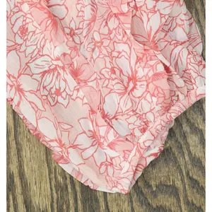 NEW Studio By JPR Floral-Print Sheer Puff Sleeve Blouse Top Shell Pink / White M thumbnail 6
