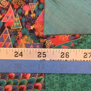 Vintage 80s quilt jacket large Blue thumbnail 2