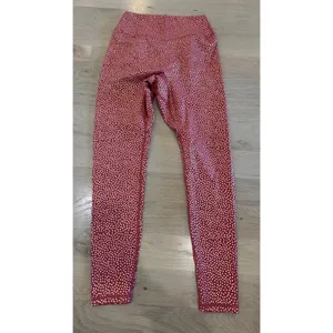 Buff Bunny Rosa pocket legging "Bossy" print vineyard red size medium thumbnail 3