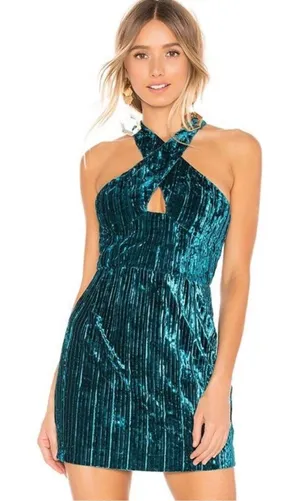 NWT NBD by Revolve Abriel Mini Dress in Teal Green Medium thumbnail 1