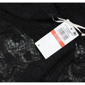 NWT Cece Womens Metallic Lace-Over Long-Sleeve Midi Dress Black XS thumbnail 8