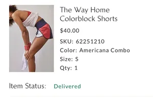 FP Movement Way Home Colorblock Shorts thumbnail 4