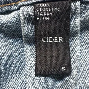 Cider Denim Pleated Mini Skirt • High Waist • Raw Hem thumbnail 5