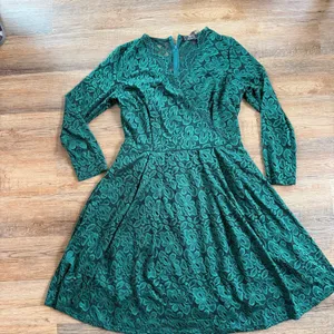 Missmay Green Lace Long Sleeve Dress XL | Retro, Goth Grunge Elegant Party thumbnail 7