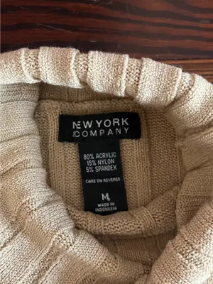 Vintage Tan Textured Turtleneck thumbnail 6