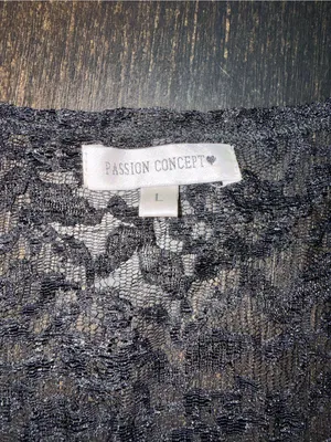 Black Lace Short Sleeve Romantic Goth Whimsigoth Grunge Y2K Top thumbnail 5