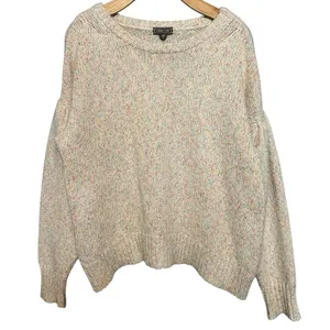Point Sur Women’s Size XS Cream Multi Speckle Confetti Crewneck Sweater thumbnail 1