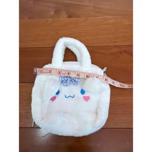 Sanrio Cinnamoroll Crossbody Bag Girls White Faux Fur‎ Plush Handbag Small 8in thumbnail 4
