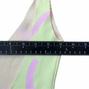 White Fox Boutique Knit Midi Dress Lime Green Pink Swirl Bodycon Size S Y2K thumbnail 6