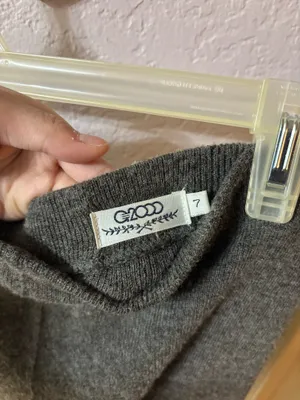 Grey Knit Miniskirt Gray Size 6 thumbnail 4
