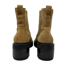 Madewell The Gwenda‎ Platform Ankle Boot Chunky Platform Suede Tan Size US 7 thumbnail 10
