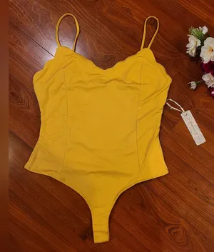 Iris Yellow Mustard Bodysuit Size Large thumbnail 1
