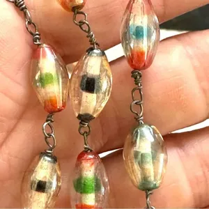 Colorful beaded necklace thumbnail 7