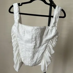 HOUSE OF‎ CB 'Catalina' White Broderie Anglais Corset NWOT size Large thumbnail 14