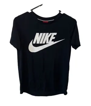 Nike Black And White Short Sleeve Tee Shirt Size Small thumbnail 1