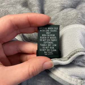L.L. Bean Vintage Gray Womens Quarter Zip Pull Over Long Sleeve‎ Top Size S thumbnail 7