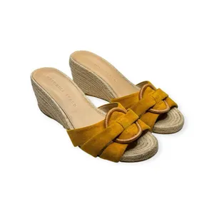 Veronica Beard 𒀭 Ivy Woven Wedges Espadrilles Sandals 𒀭 Saffron Suede 𒀭 6.5M thumbnail 12