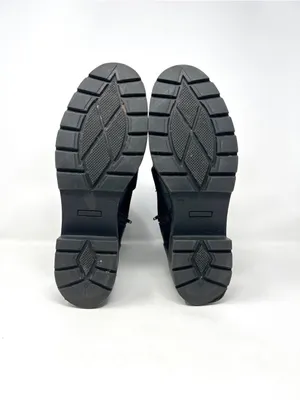 Kurt Geiger London Storm Chain Combat Moto Boots Black Leather EU 40.5 US 9.5 thumbnail 8