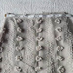 Polagram‎ -1925 Tulle Mesh Skirt Light Grey Midi Length Boho Balletcore Large thumbnail 5