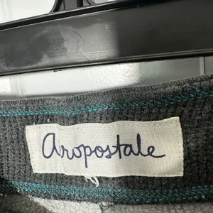 Aeropostale‎ Sweatpants Womens XL Gray Embroidered Logo Fleece Joggers 1987 Y2K thumbnail 3