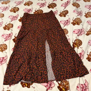 Kohl's Nine West Leopard Print Maxi Skirt thumbnail 1
