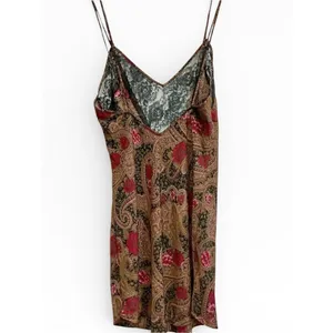 Victoria's Secret 80s Gold LabelSlip Dress Lace‎ Floral Medium Vintage thumbnail 2