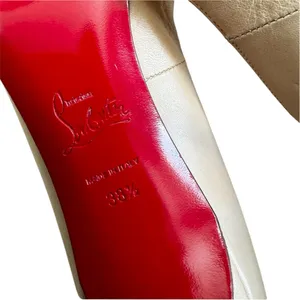 Christian Louboutin Kate 85mm Nude lamb Nappa Leather Pointed Classic Heels thumbnail 5