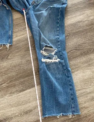 Abercrombie ultra high rise ankle straight leg jeans 25 0 short curve love thumbnail 10