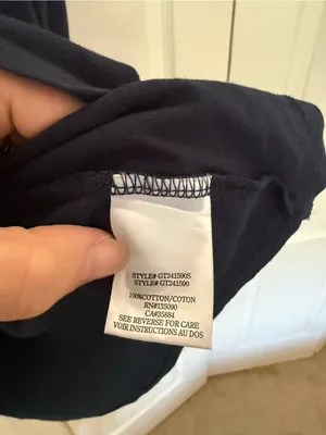 Z Supply Ciao Boyfriend Tee Navy Blue Red Eclipse Embroidered Size Medium thumbnail 7