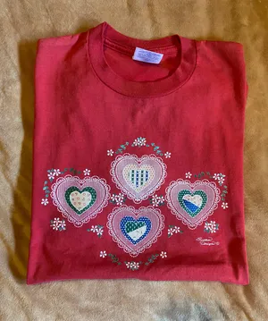 Vintage red Endless Designs Tshirt Size XL thumbnail 1