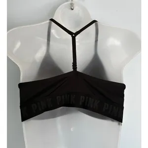 PINK Ultimate Lightly Lined Bra Medium Black NWOT thumbnail 3