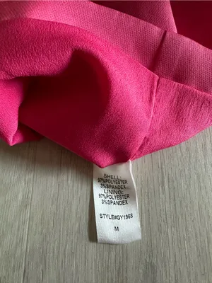 DO + BE One Shoulder Ruffle Bodycon Mini Dress Hot Doll Pink Size Medium NWT thumbnail 6