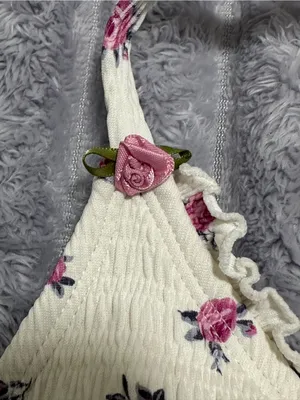 Wild Fable Floral Smocked Bikini Set — White & Pink — Mixed Sizes XL/L — NWT thumbnail 6