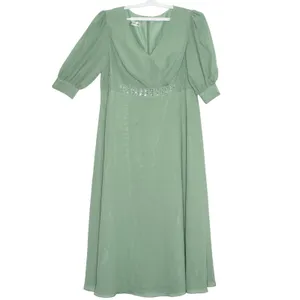 NWT JJ's House Bridesmaid Formal Maxi Gown Green Ethereal Fairy Plus Size 20W thumbnail 2