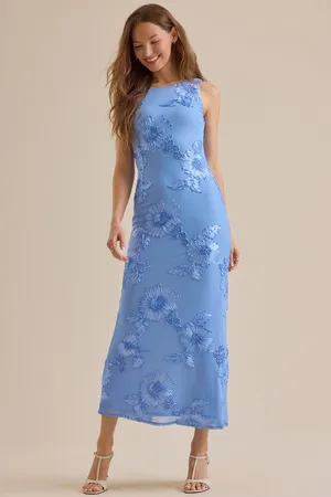Aymie Blue Maxi Dress thumbnail 3